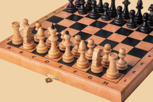 Шахматы Тонированные (красные, малые)