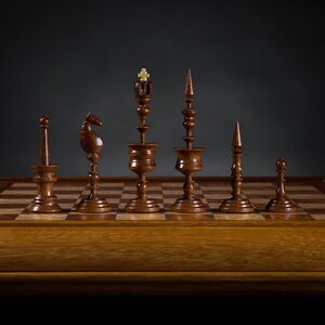 Шахматы Селенус тёмные (люкс)