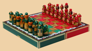 Шахматы Ромашки (зелёные)