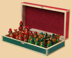 Шахматы Ромашки (зелёные)