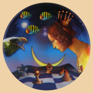 Шахматный значок Волшебная ночь