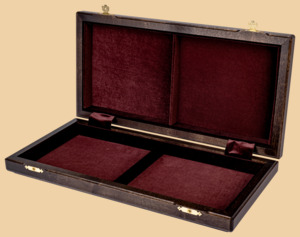 Шахматная доска складная Турнирная (американский орех и ясень, клетка 4,5 см)