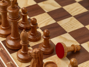 Шахматные фигуры Стаунтон Презент (дуб, с утяжелителем)