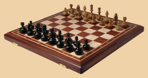 Шахматы Люкс (махагон, клетка 5см)