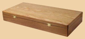 Ларец для кожаных шахмат Дубовый (натуральный цвет)