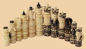 Шахматные фигуры Резьба Викинги 35 мм (липа)