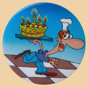 Шахматный значок Торт