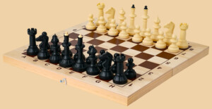 Шахматы Айвенго (тёмно-белые, тёмно-бордовые клетки)