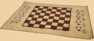 Шахматы Саванна (бежево-коричневое поле, натуральная кожа)