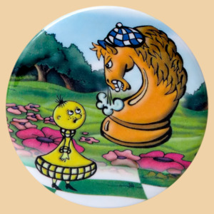 Магнит шахматный Конь и пешка (56 мм)