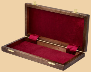 Шахматная доска складная Турнирная №1 (венге и дуб, клетка 4 см)