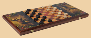 Шахматы, нарды, шашки Вороной (средние)