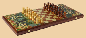 Шахматы, нарды, шашки Волк (средние)