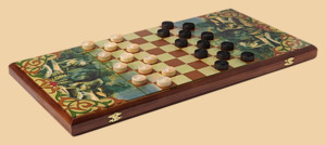 Шахматы, нарды, шашки Волк (средние)