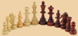 Шахматы, нарды, шашки Минарет (тёмная рамка, филигранные, большие)