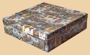 Коробка Воздушный мир (37 на 37 на 10 см)