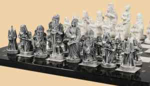 Шахматные фигуры Средневековье (мраморная крошка)