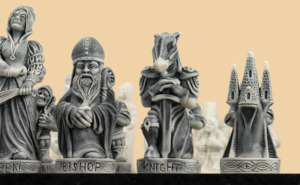 Шахматные фигуры Средневековье (мраморная крошка)