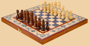 Шахматы Гжель стандарт