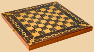 Шахматы Золотистые (средние)