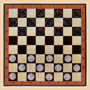 Шахматы, шашки демонстрационные нескладные (60 на 60 см)