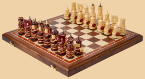 Шахматы Кайзер (американский орех, клетка 5 см)