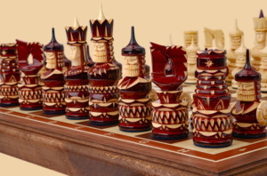 Шахматы Кайзер (американский орех, клетка 5 см)