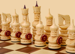 Шахматы Кайзер (американский орех, клетка 5 см)