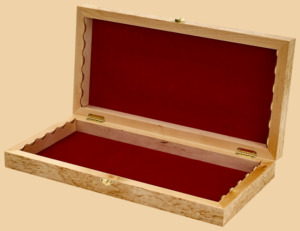 Шахматная доска складная Карельская берёза (клетка 5 см)