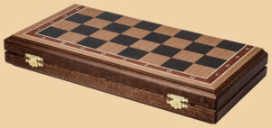 Шахматная доска складная Турнирная №1 (венге и дуб, клетка 4,5 см)