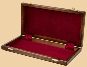 Шахматная доска складная Турнирная №1 (венге и дуб, клетка 4,5 см)