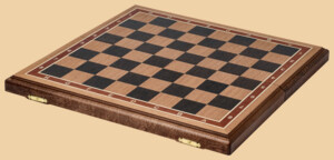 Шахматная доска складная Турнирная №1 (венге и дуб, клетка 4,5 см)