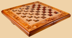 Шахматы, нарды, шашки Медведь (с классическими фигурами, большие)