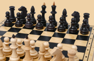 Шахматы Игрок мини из ясеня №1