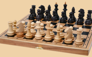 Шахматы Игрок мини из бука №1