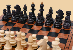 Шахматы Игрок мини из сапели №1