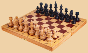 Шахматы Интарсия (махагон)