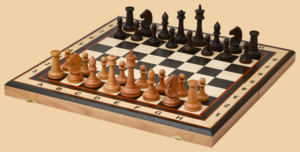 Шахматы Барселона (эбен, фигуры с утяжелением)