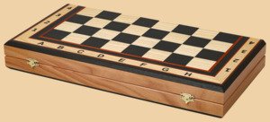 Шахматы Барселона (эбен, фигуры с утяжелением)