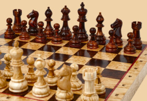 Шахматы Примавера средние (карельская берёза, берёовый кап)