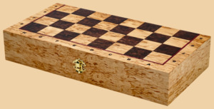 Шахматы Примавера малые (карельская берёза, берёовый кап)