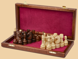 Шахматы Гамбит (доска махагон-ясень, клетка 4 см, модель №1)