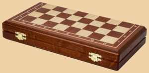 Шахматы Гамбит (доска махагон-ясень, клетка 4 см, модель №1)