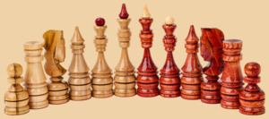 Шахматы Гамбит (доска махагон-ясень, клетка 4 см, модель №2)