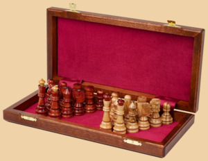 Шахматы Гамбит (доска махагон-ясень, клетка 4 см, модель №2)
