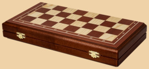 Шахматы Гамбит (доска махагон-ясень, клетка 5 см)