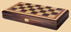 Шахматы Перфекто (доска из морёного дуба и ясеня, фигуры из бука, клетка 4 см)