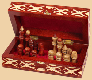 Шахматы Мини (классические фигуры, дуб)