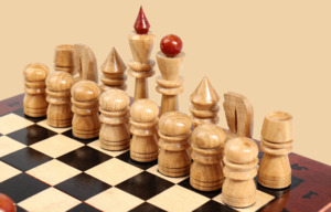 Шахматы Мини (классические фигуры, дуб)