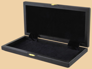 Шахматная доска складная Турнирная (морёный дуб и ясень, клетка 4 см)